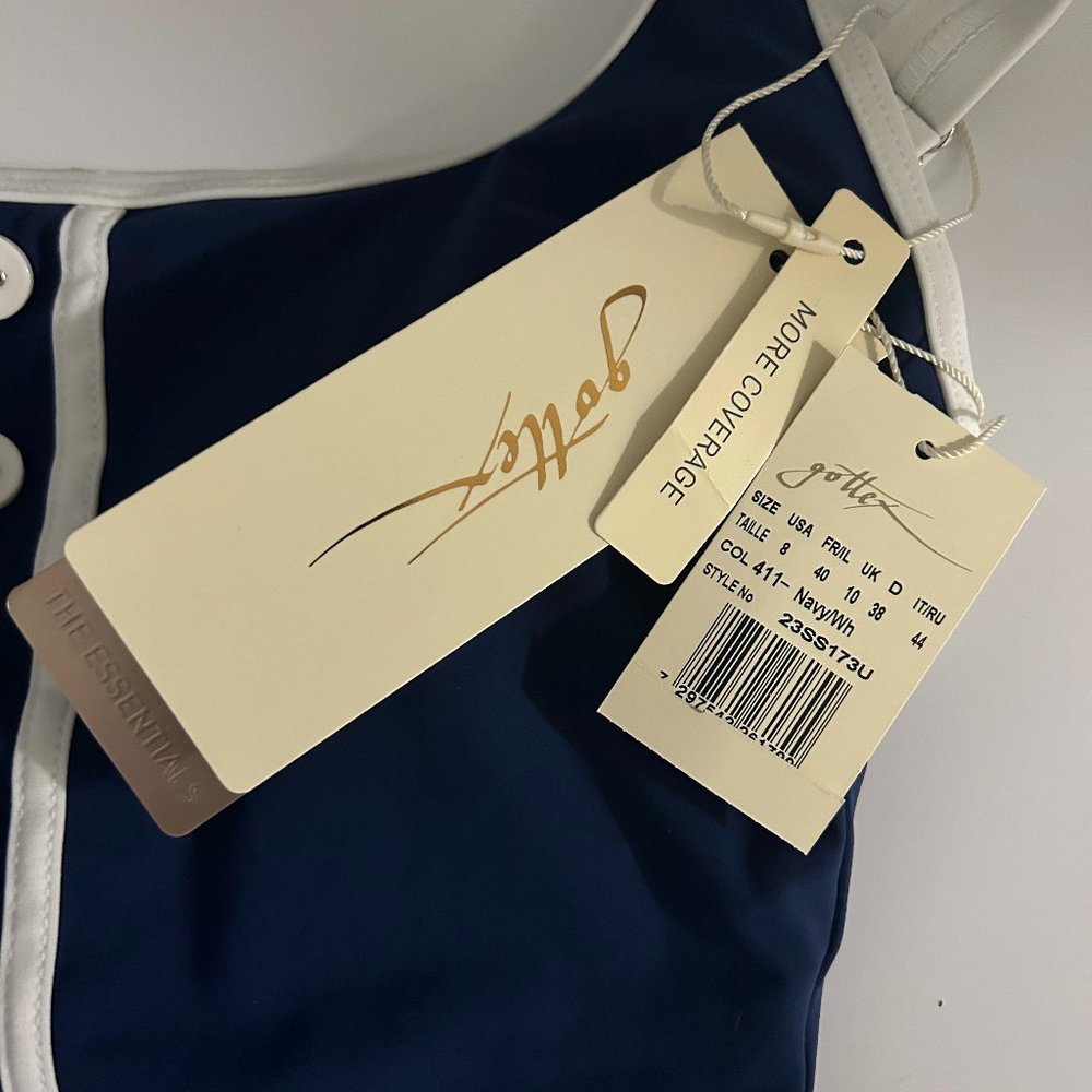 Gottex Swimsuits for Women one piece size 8 new Navy